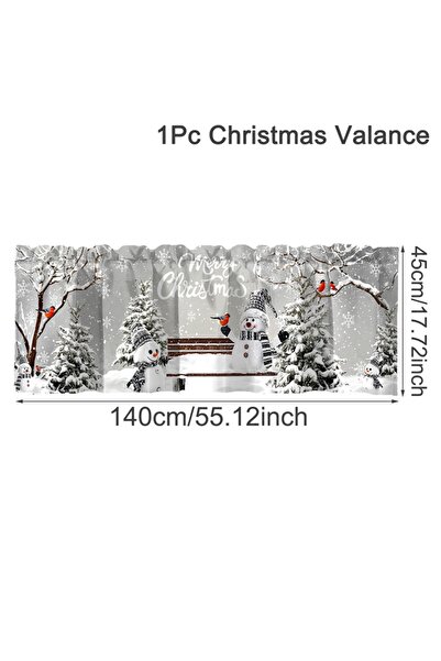 Choice 04 ستائر عيد الميلاد القصيرة، ستائر النوافذ، معالجات النوافذ للمطبخ وا...