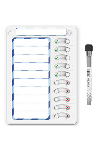 Choice1 With A Pen Multiple Kids Chore Board Sliding Checklist Memo Plastic B...