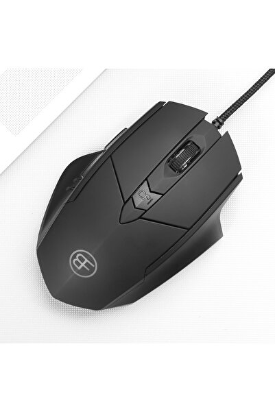 Choice ماوس ألعاب سلكي أسود بدقة 7200 نقطة في البوصة مع فئران مريحة بستة أزرار للمكتب واللعب