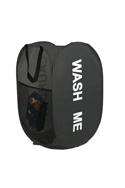 Choice سلة غسيل كبيرة قابلة للطي ومتينة باللون الأسود، منظم تخزين ملابس وألعا...