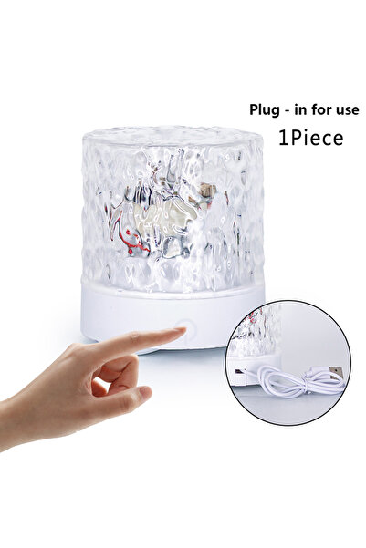 Choice USB-1Piece LED Water Ripple Dynamic Night Light RGB Dimmable USB Recha...