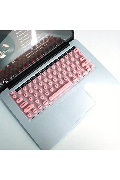 Choice غطاء لوحة مفاتيح الكمبيوتر المحمول من السيليكون باللون الوردي، قطعة وا...
