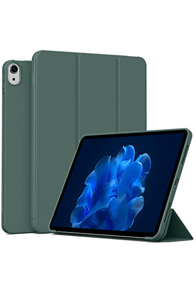 Choice جراب سيليكون ناعم باللون الأخضر الليلي لجهاز iPad Air 4/5/6/7، لأجهزة ...