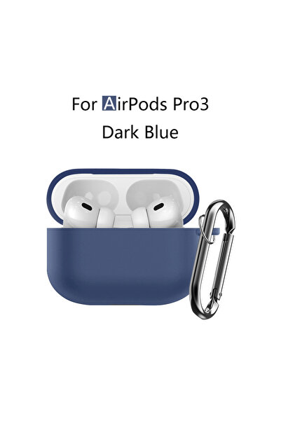 Choice حافظة جديدة لسماعات AirPods Pro 3 باللون الأزرق الداكن، حافظة حماية كا...