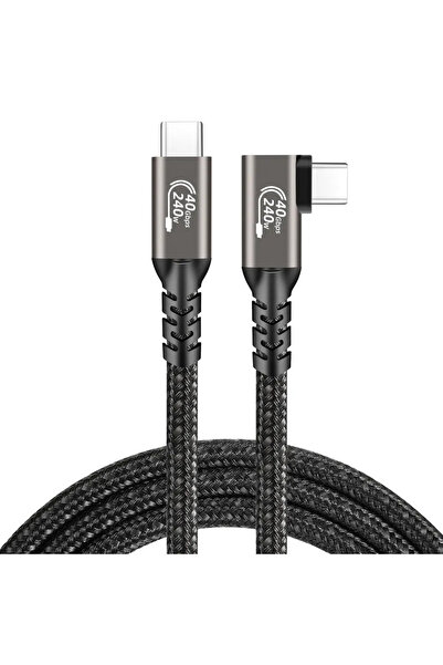 Choice كابل USB4 يمين بطول متر واحد، Thunderbolt 3/4، USB C، كابل فيديو 4K، P...