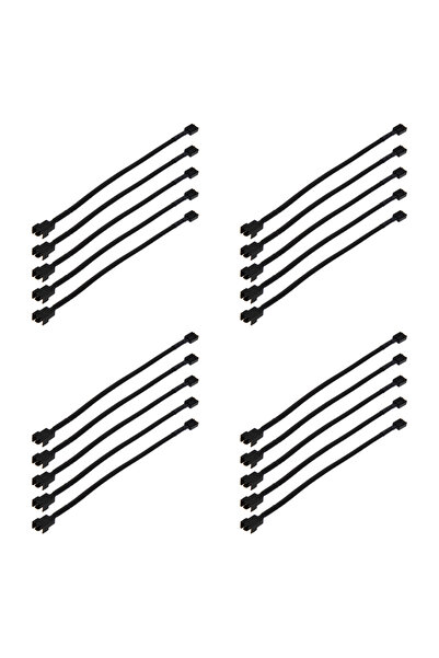 ALLOYSEED 4 مجموعة من 5 قطع موصل PWM رباعي الدبابيس ذكر إلى أنثى كابل تمديد ك...