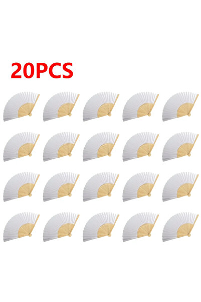 Choice3 20 قطعة من 1 إلى 50 قطعة من مروحة ورقية قابلة للطي من الخيزران للبالغ...