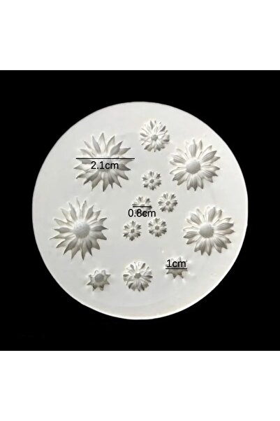 choice2 قالب 1 قطعة قالب سيليكون على شكل باقة زهور من طين البوليمر لصنع أقراط...