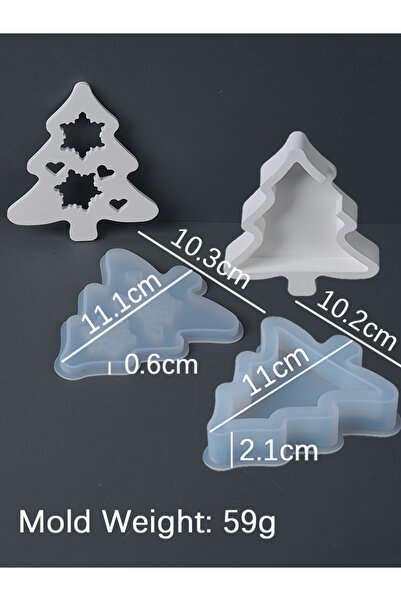 Choice مجموعة ندفة الثلج لزينة عيد الميلاد، قالب سيليكون لإضاءة الجو، شجرة مج...