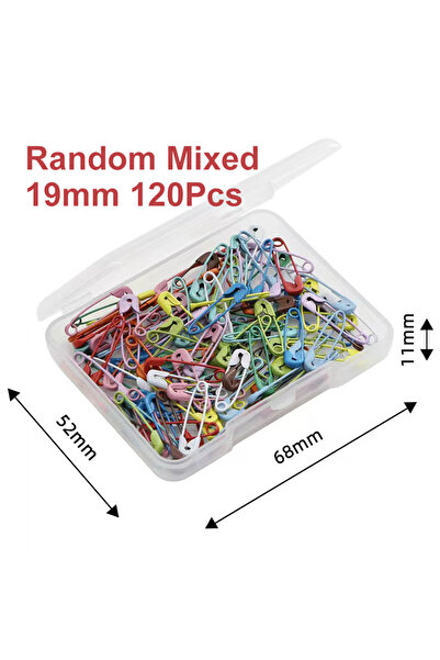 Choice BZ-19MM-120PCS 120 قطعة دبابيس أمان، دبابيس أمان صغيرة 19 مم للملابس د...