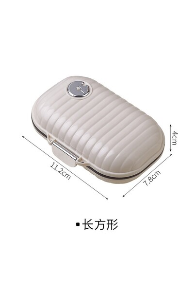 Choice White big Mini Portable Travel Pill Box for Seven Days Multi-Grid Tablet Organizer Sealed Storage Ca