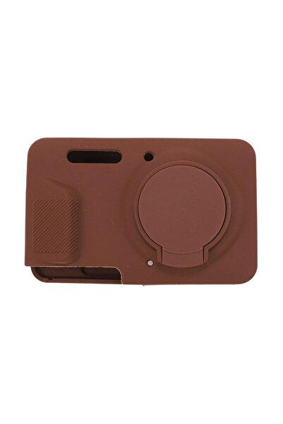 Choice حافظة كاميرا من السيليكون البني مع غطاء للعدسات لكاميرا كوداك FZ55 الر...