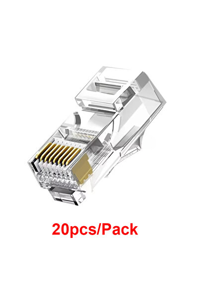 Choice 20pcs 20/50/100PCS RJ45 Ethernet Connector Cables Module Plug Network RJ-45 Lan Crystal Heads Cat5