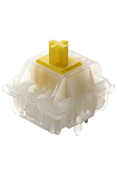 Choice 90pcs Milky Yellow Pro GATERON KS-3X1 Milky Yellow Pro V2 Pre-lubed 5 Pin 50gf LED RGB Linear Switch