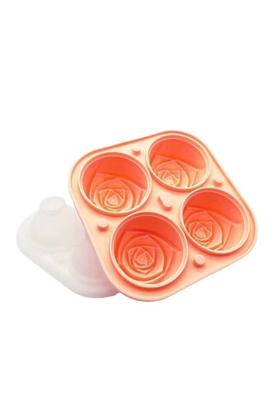 Choice1 قوالب ثلج وردية ثلاثية الأبعاد على شكل وردة، قالب صينية مكعبات ثلج بأ...