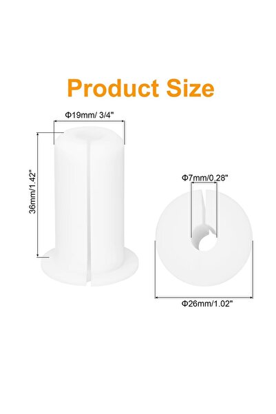 Choice حلقات تثبيت حائط بيضاء قطعتين مقاس 3/4 بوصة لكابل إيثرنت بقطر 19 مم وف...