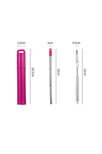 Choice شفاطات تلسكوبية حمراء محمولة قابلة لإعادة الاستخدام، شفاطات قابلة للطي...