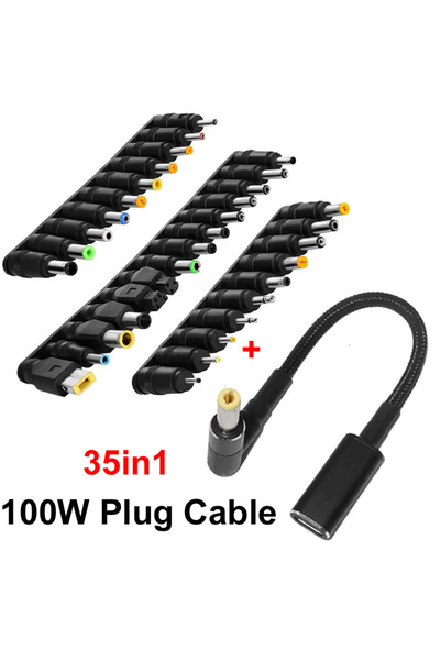 Choice 35in1 100W USB Type C to Universal Notebook Adapter Connecter DC 5521 ...