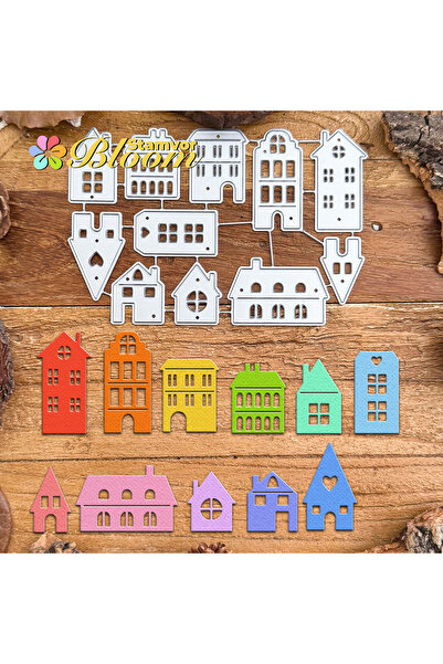 Choice قوالب قطع معدنية أصلية جميلة لمنازل Street View للتقطيع والنقش الزخرفي