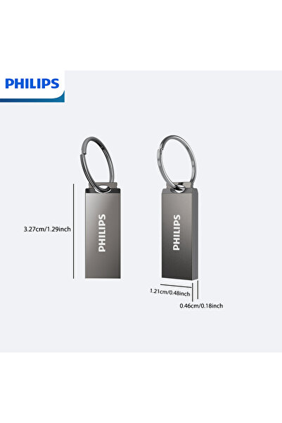 Philips 64 GB GRAY High Speed Flash Drive 8GB 32GB Hanging Drive 16GB 64GB Waterproof Flash Drive US