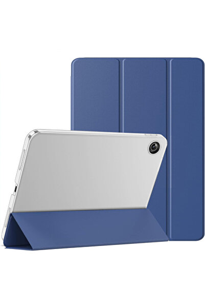 Choice Tab A8 10.5 2022 PU Navy Blue For Tab A8 10.5 inch 2022 Flip Tri-fold Stand Cover For SM-X200 SM-X