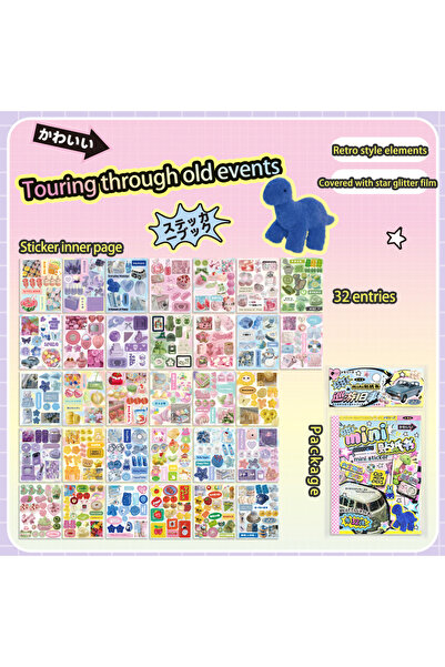 Choice السفر إلى الأحداث الماضية كتاب يحتوي على 32 ملصقًا مقطوعًا بالقالب على...