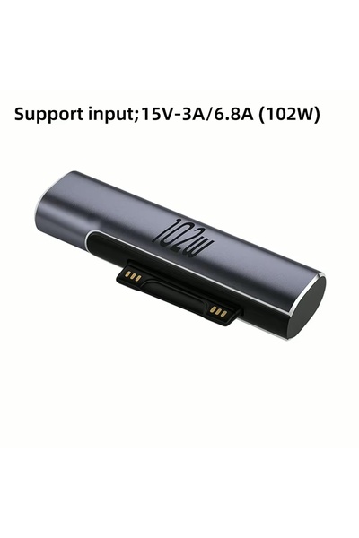 Choice 102W C-WR-Adapter For Microsoft Surface Pro X 8 7 6 5 4 Go Book to Type C PD Adapter Tablet Fast Cha