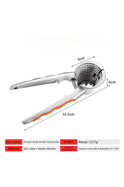 Choice Yellow Metal Multi-Functional Nut Cracker Walnut Nut Clip Chestnuts Hazelnut Walnuts Pliers Shell Op