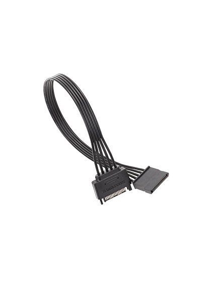 Choice كابل طاقة SATA بطول 30 سم كما في الصورة مزود طاقة مسطح بـ 15 سنًا، سلك تمديد مقاوم للتيار العالي للقرص الصلب