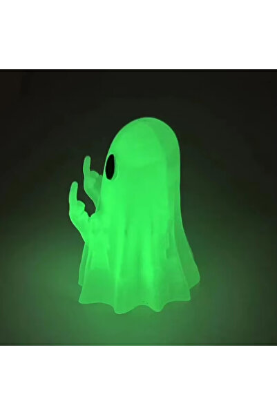 Choice زينة طاولة مضيئة على شكل هالوين، تمثال شبح لطيف على شكل إصبع وسطى، صغير ومخيف