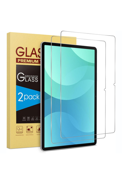 Choice قطعتان من الزجاج المقوى قطعتان من الزجاج المقوى 9H لجهاز Tab S10 FE مقاس 10.9 بوصة 2025 SM-X520 SM-X526 X526B شفاف