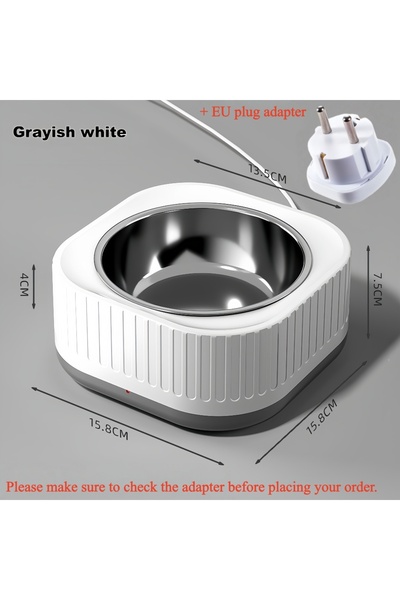 Choice وعاء تسخين للحيوانات الأليفة مزود بمقبس من الاتحاد الأوروبي للماء/الطع...