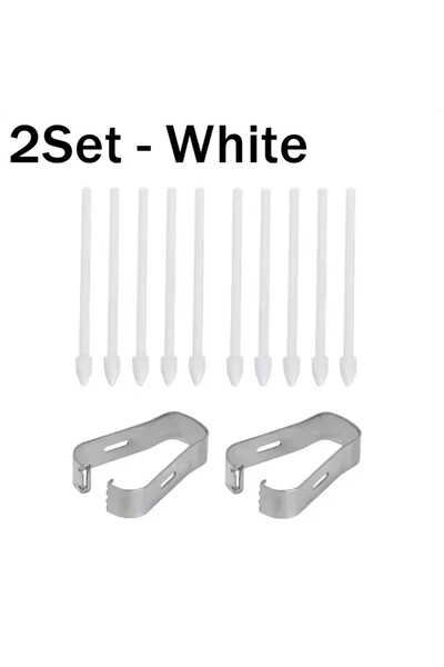 Choice 2 مجموعة - طرف قلم رصاص أبيض بديل لجهاز S Pen Tab S9 S23 مصنوع من سبائك التيتانيوم المقاوم للتآكل...