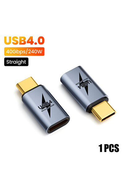 Choice محول شحن سريع من النوع C ذكر مستقيم إلى C PD 240 وات، USB4.0 40 جيجابت...