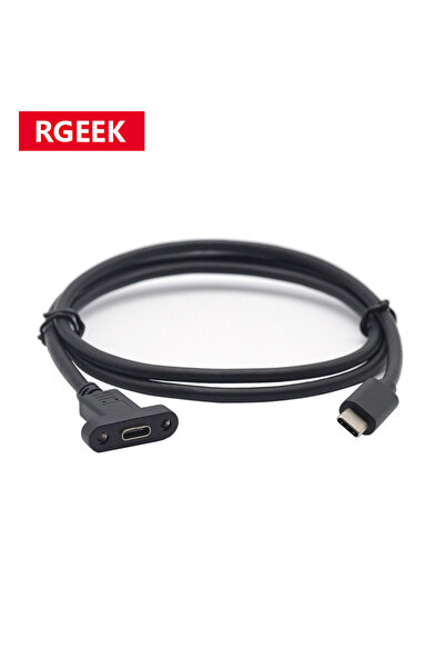 Choice كابل تمديد RGEEK أسود بطول 0.5 متر و1 متر من النوع C إلى USB-C ذكر إلى...
