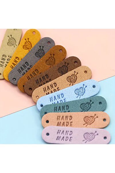 Choice 20 قطعة من ملصقات الجلد المصنوعة يدويًا بألوان مختلطة، 20 قطعة من 10 أ...