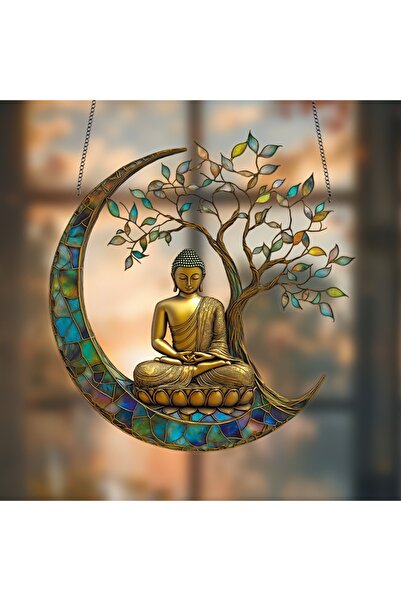 Choice تمثال بوذا ثنائي الأبعاد مصنوع من الأكريليك مقاس 20 سم × 21 سم، صائد ا...