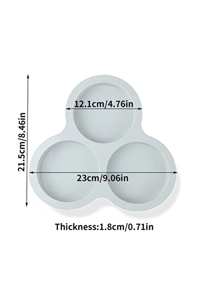 Choice1 قالب بيض سيليكون واحد، مقلاة هوائية، مقلاة بيض قابلة لإعادة الاستخدام، قالب خبز كعكة المافن بثلاثة تجاويف، أدوات مطبخ للطبخ