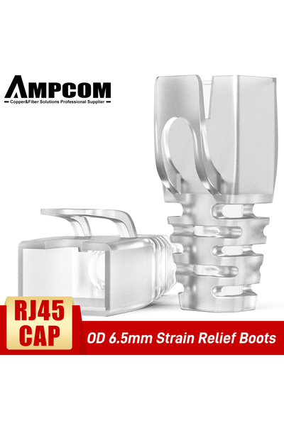 Choice 30pcs 6.5MM Transparent AMPCOM Ethernet Network Cable Strain Relief Bo...