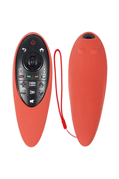 Choice غطاء حماية من السيليكون الملون باللون الأحمر مناسب لتلفزيون AN-MR500G ...