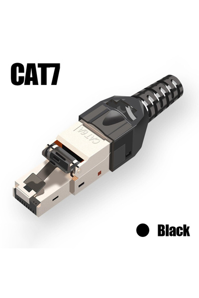 Choice 1PCS Black CAT7 ZOERAX 1PCS RJ45 CAT8 Cat7 CAT6A Tool-Free Connector Toolless RJ45 Termination Plug