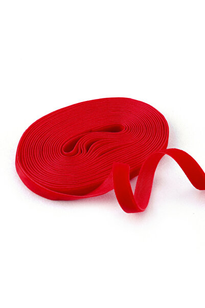 Choice 25 مم 5 ياردات 13 شريط مخملي أحمر ساطع 5 ياردات شريط مخملي لعيد الميلا...