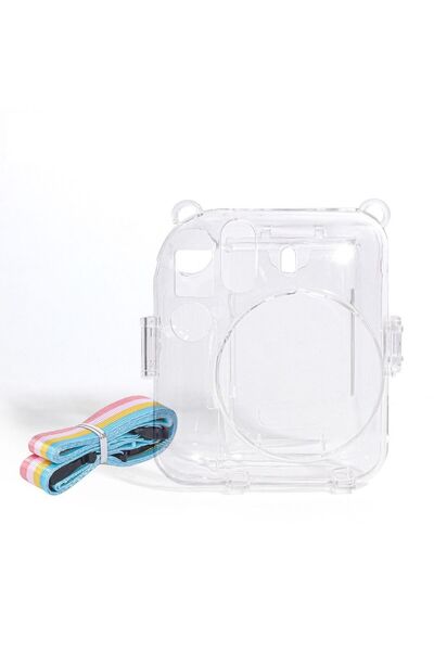 Choice غطاء حماية شفاف لحقيبة حمل الكاميرا لكاميرا فوجي فيلم إنستاكس ميني 12 ...