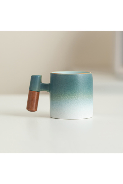 Choice كوب قهوة صغير بسعة 70 مل مع مقبض، كوب رئيسي، كوب ماء، كوب قهوة، سيراميك متدرج