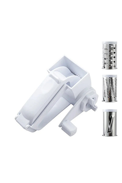 Choice1 3 في 1 - مبشرة جبن دوارة تعمل يدويًا 3 في 1 - مبشرة جبن متعددة الوظائ...