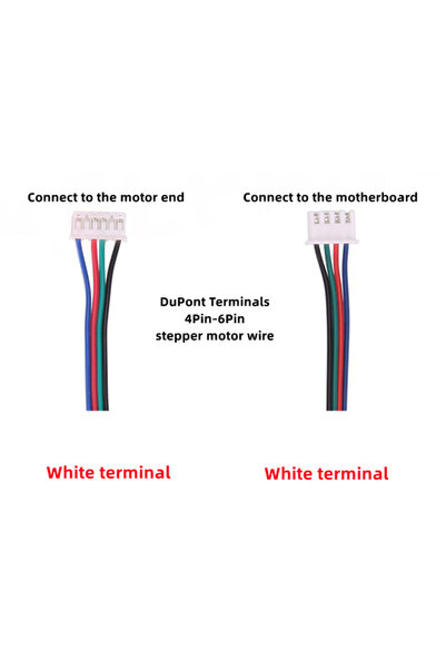 Choice 1.5 متر طرف أبيض-أبيض قطعة واحدة 10 سم/50 سم/100 سم/150 مم كابلات محرك متدرج 6 سنون PH2.0-4 سنون تمديد