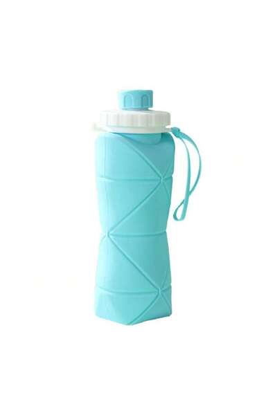 Choice Blue 1Pc 600mlLarge Collapsible Silicone Cup-Portable Travel Water Bot...