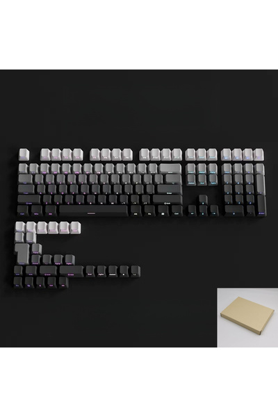 Choice لوحة مفاتيح Polar Day (عبوة صندوقية) 136 مفتاحًا من أغطية مفاتيح PBT م...