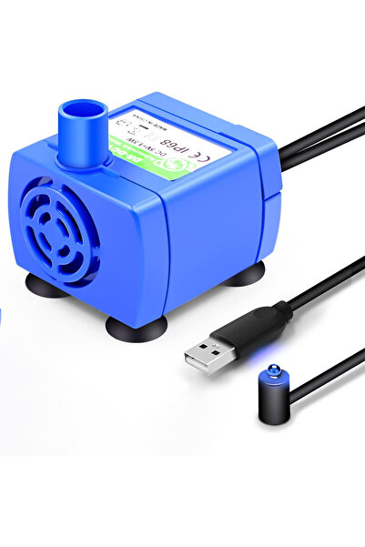 Choice مجموعة واحدة من نافورة مياه القطط المزودة بإضاءة LED ومضخة مياه للحيوا...