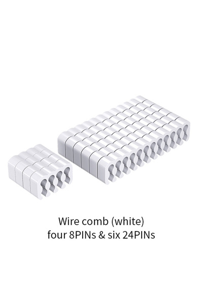 Choice 8px4 إضافة 24px6-White Teucer كابل مشط وحدة إمداد الطاقة للكمبيوتر كاب...